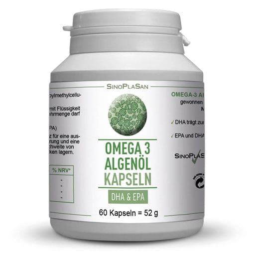 OMEGA-3 ALGAE OIL DHA+EPA capsules - UKDorf
