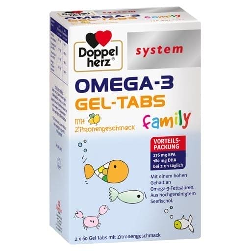 Omega-3 Gel, family, DHA and EPA, chewable tablets - UKDorf