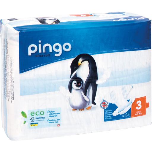 ORGANIC DIAPERS midi 4-9 kg Pinguin PINGO SWISS - UKDorf