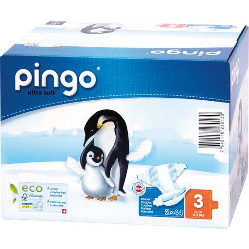ORGANIC DIAPERS midi Jumbo 4-9 kg Pinguin PINGO SWISS - UKDorf