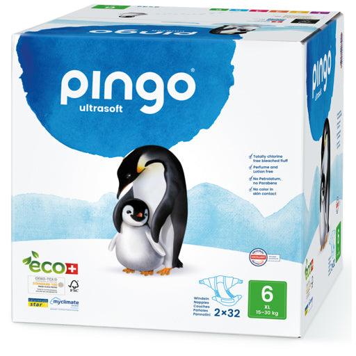 ORGANIC DIAPERS XL Jumbo 15-30 kg Pinguin PINGO SWISS - UKDorf