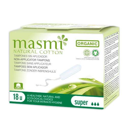 ORGANIC TAMPONS Super 100% Organic Cotton MASMI - UKDorf
