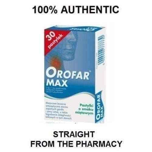 OROFAR MAX, Sore Throat Pain Thrush Aphthae Ulcer Infection Treatment