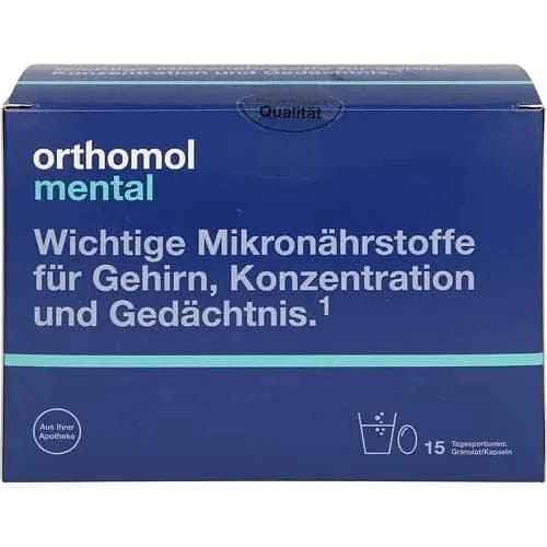ORTHOMOL mental, vitamins for brain memory and concentration