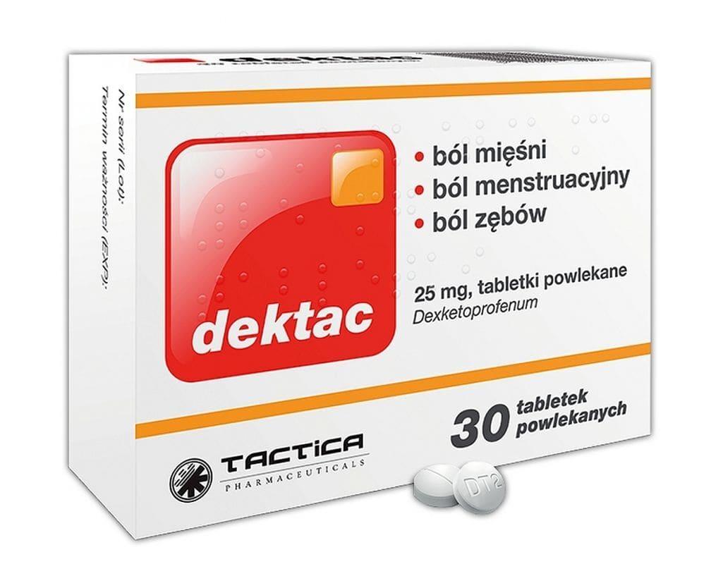Painkiller (painkillers) Dektac, toothache, muscle pain, menstrual pain - UKDorf