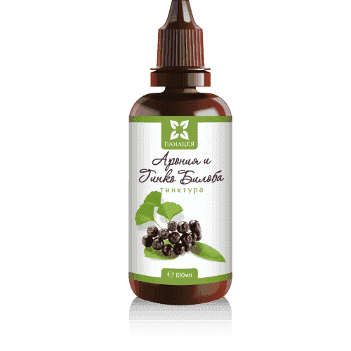 PANACEA Tincture of Aronia and Ginkgo Biloba 100ml. UK