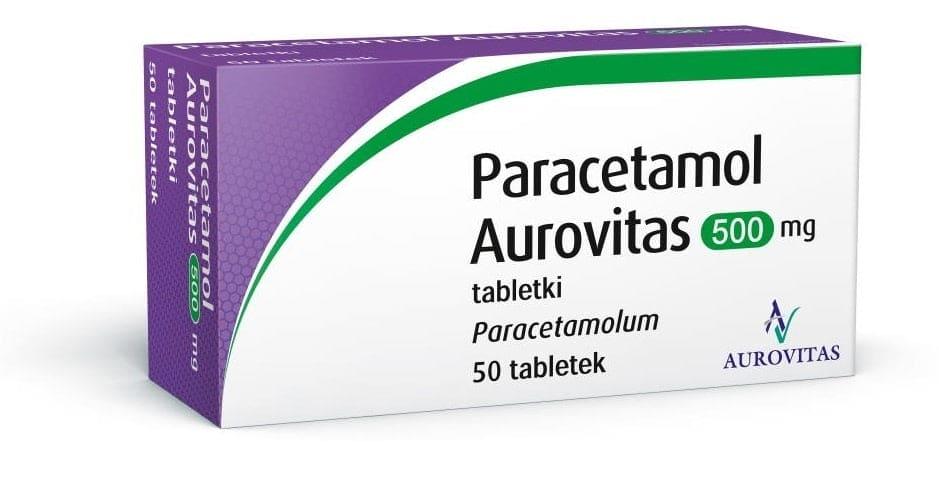 Paracetamol Aurovitas 500 mg 50 tablets - UKDorf