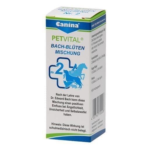 PETVITAL Bach flowers no.2 for dogs, cats, horses, birds, rodents 10 g UK