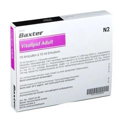 Phytomenadione, ergocalciferol, VITALIPID Adult Emulsion Ampoules - UKDorf