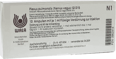 PLEXUS PULMONAL VAGUS NERVE GL D 15 ampoules - UKDorf