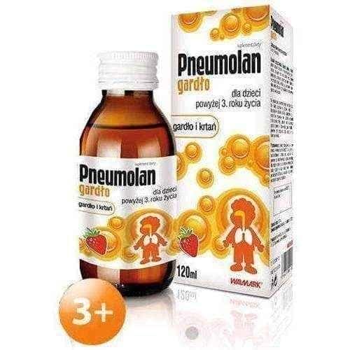 Pneumolan throat 120ml, children 3 years+, sore throat remedies UK