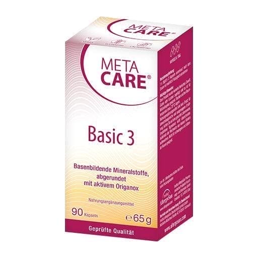 Potassium chloride, Magnesium citrate, Calcium citrate, Basic 3 capsules, META-CARE - UKDorf