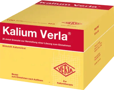 Potassium citrate, hypokalemia, metabolic acidosis, cardiac arrhythmia, KALIUM VERLA Granules - UKDorf