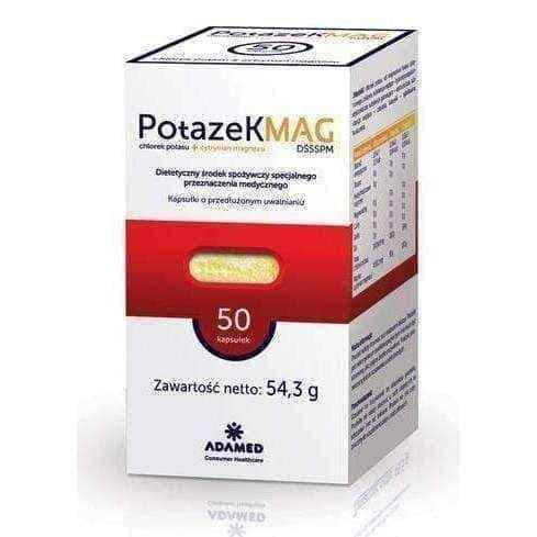 Potazek Mag x 50 capsules, magnesium supplements