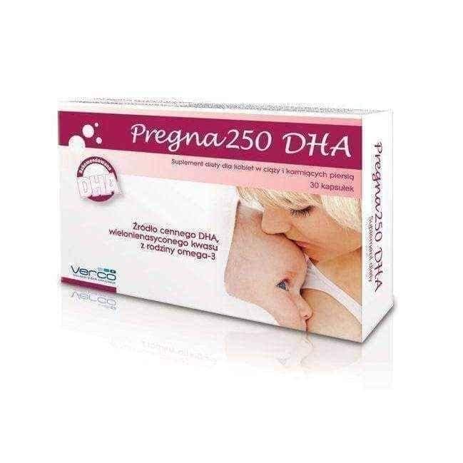 PREGNA250 DHA x 30 capsules, for women during pregnancy UK