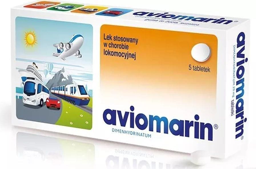 Prevent motion sickness, nausea and vomiting, Aviomarin - UKDorf