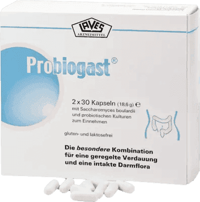 PROBIOGAST, Saccharomyces boulardii, Lactobacillus acidophilus, Bifidobacterium UK
