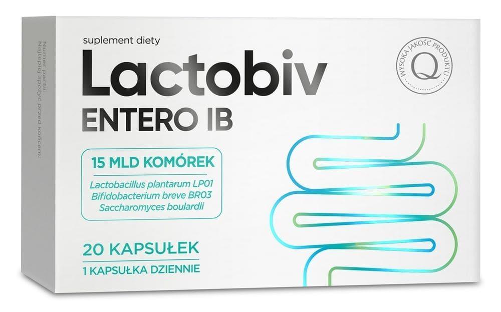 Probiotics and prebiotics supplements, prebiotic and probiotic, Lactobiv Entero IB - UKDorf