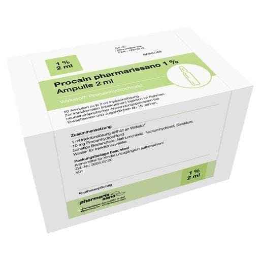 PROCAINE, local anesthetic 1% ampoules