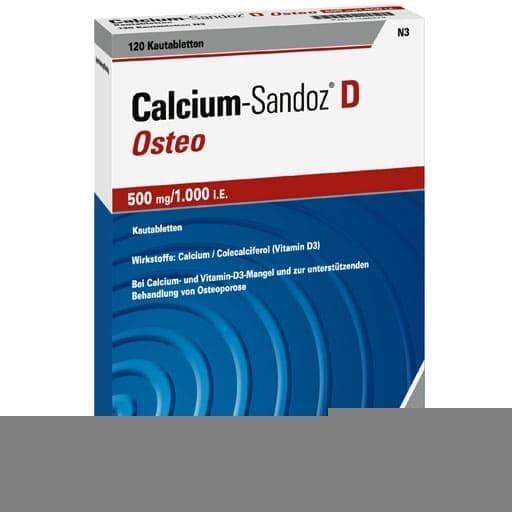 Prophylaxis, natural treatment for osteoporosis, CALCIUM SANDOZ D Osteo chewable tablets - UKDorf