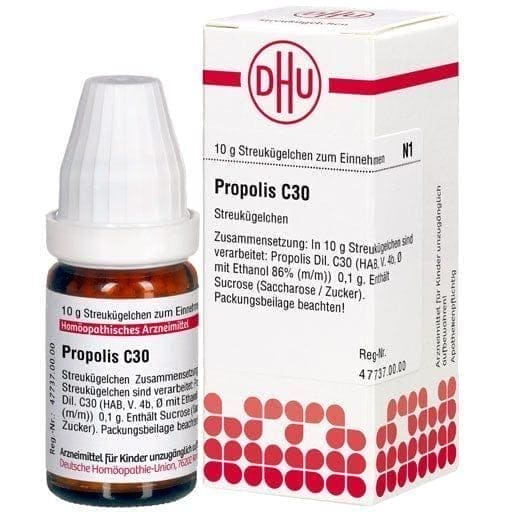 PROPOLIS C 30 globules, propolis benefits, antifungal, antiulcer, anticancer - UKDorf
