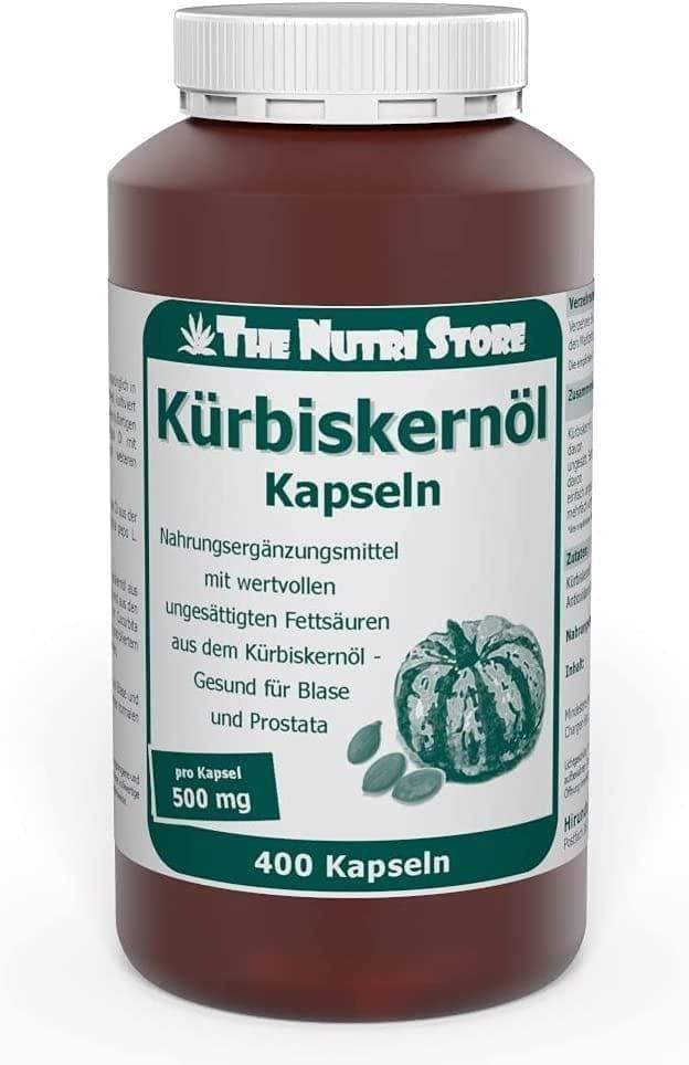 PUMPKIN SEED OIL 500 mg capsules, unsaturated fatty acids, Cucurbita pepo - UKDorf