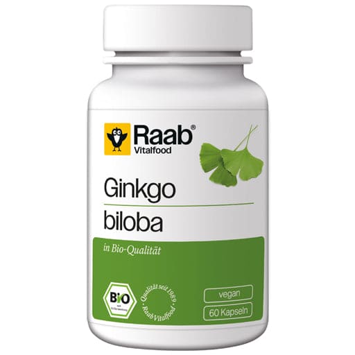 RAAB Vitalfood Ginkgo Biloba Organic Capsules - UKDorf