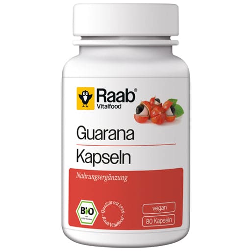 RAAB Vitalfood Guarana Organic Capsules - UKDorf