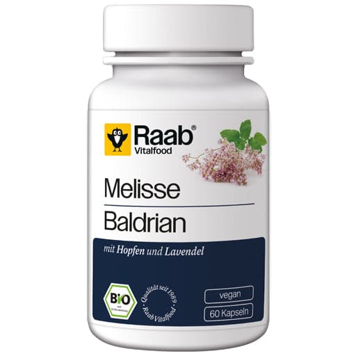 RAAB Vitalfood Lemon Balm Valerian Capsules - UKDorf