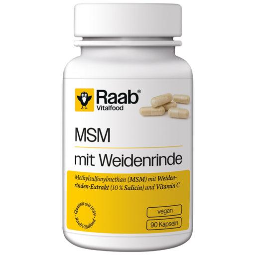 RAAB Vitalfood MSM with willow bark capsules - UKDorf