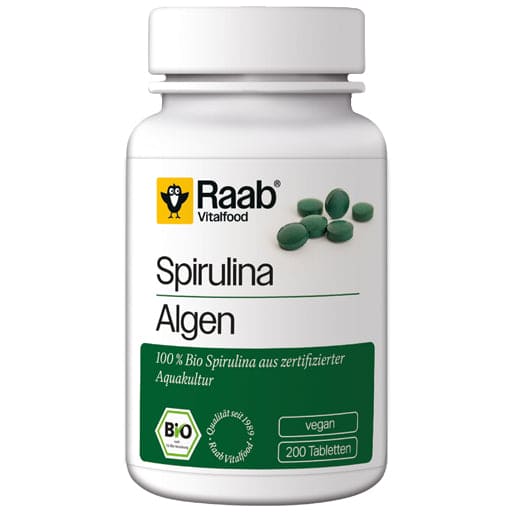 RAAB Vitalfood Spirulina Organic Tablets - UKDorf