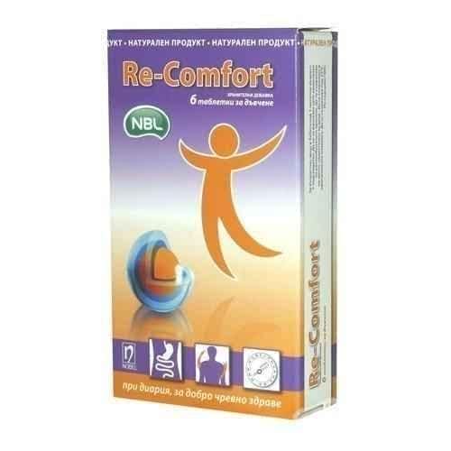RE-COMFORT for diarrhea and upset stomach - 6 chewable tablets UK
