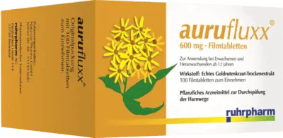 Real goldenrod dry extract, AURUFLUXX film-coated tablets - UKDorf
