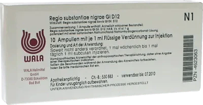 REGIO substantiae nigrae GL D 12 ampoules - UKDorf