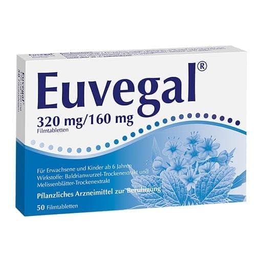 Restless, sleep disorders, lemon balm, valerian root extract, EUVEGAL tablets - UKDorf