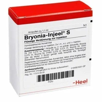 Rheumatic fever, Enlarged liver, BRYONIA INJEEL S ampoules - UKDorf