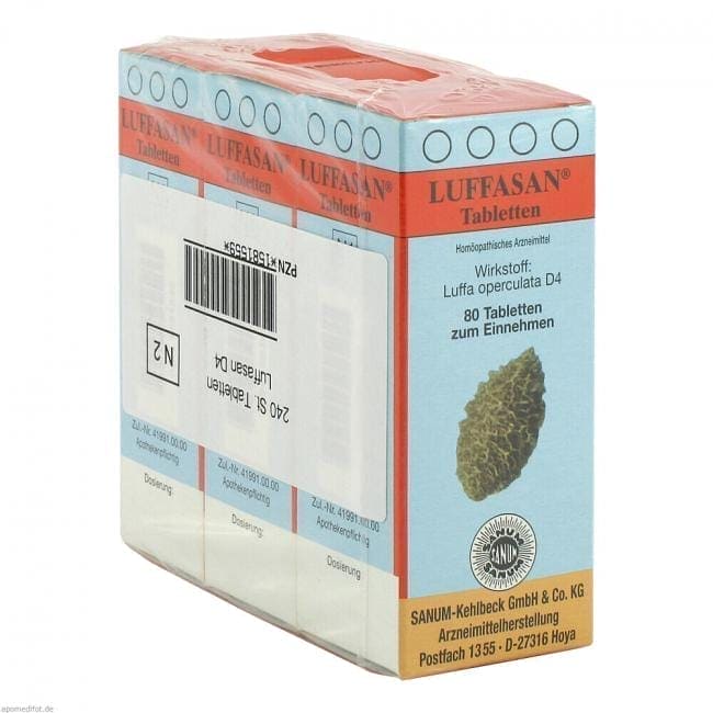 Rhinitis, rhinosinusitis, Homeopathic drug against hay fever, cold, LUFFASAN tablets - UKDorf