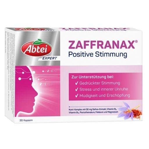 Saffron Extract, Abtei EXPERT ZAFFRANAX Positive Mood Capsules - UKDorf
