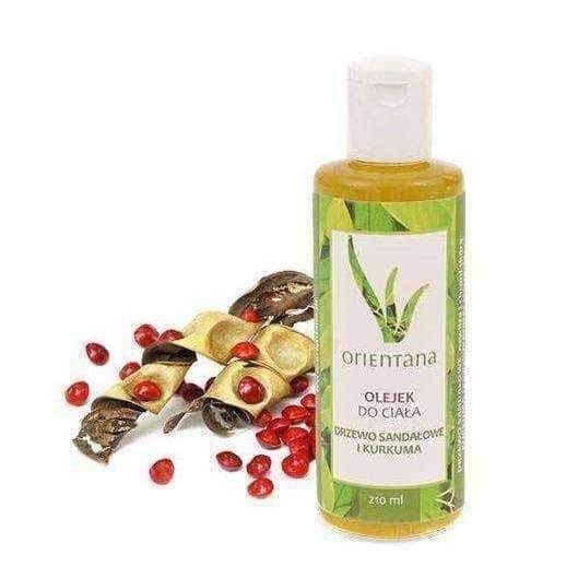 Sandalwood oil | ORIENTANA Body oil Sandalwood and Turmeric 210ml UK