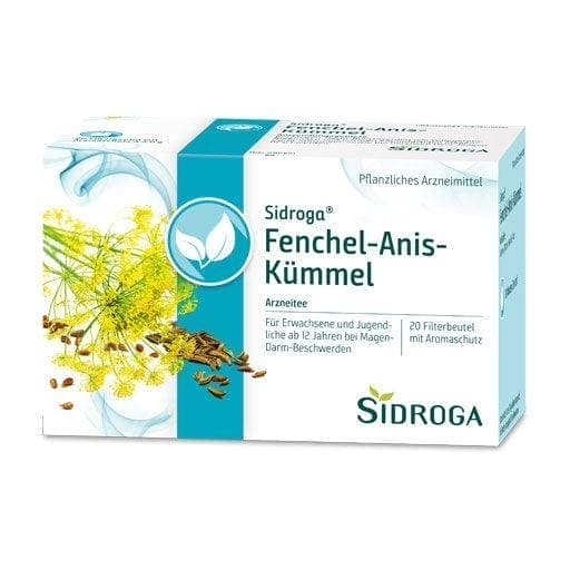SIDROGA fennel anise caraway tea filter bag - UKDorf