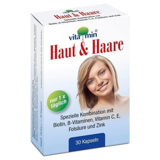 SKIN & HAIR VITAMIN BIOTIN capsules 30 pc UK