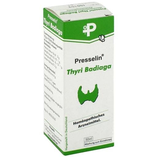 Skin rejuvenation, hyperthyroidism, premenstrual syndrome (PMS), PRESSELIN Thyri Badiaga drops - UKDorf