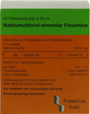 Sodium chloride monomolar Fresenius - UKDorf