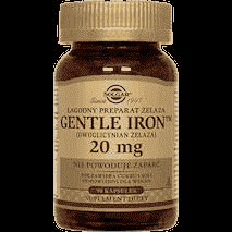 Solgar Gentle Iron Iron - a mild iron preparation 20mg x 90 Capsules UK