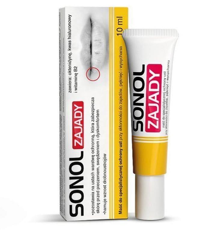 SONOL Zajady (LIP) ointment, treatment for rash on lips, swelling and rash on lips - UKDorf