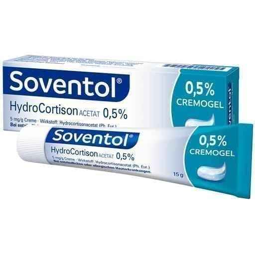 Soventol HydroCortisone Acetate 0.5% cream 15 g