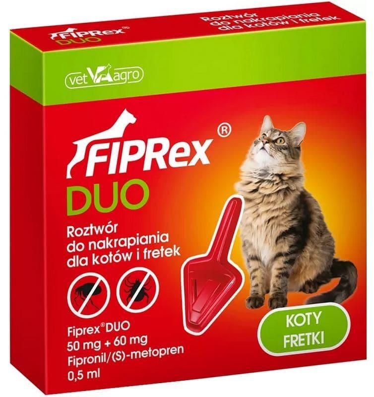 Spots on cats neck, ferret spot on, Fiprex Duo 1 pipette 0.5 ml - UKDorf
