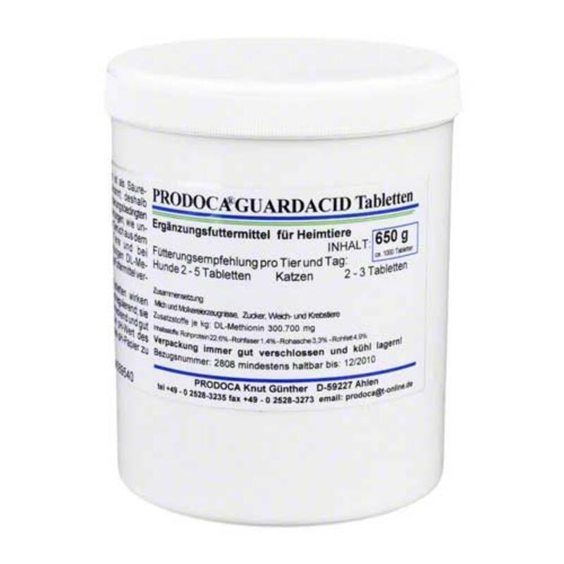 Supplementary feed with DL-methionine for dogs and cats, GUARDACID tablets vet. - UKDorf