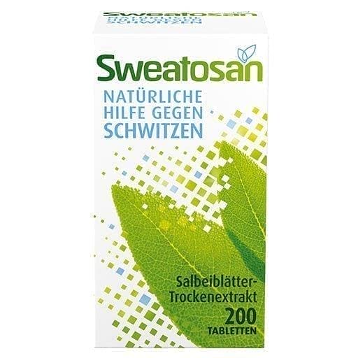 SWEATOSAN, increased sweating, triggered by nervousness or menopause UK