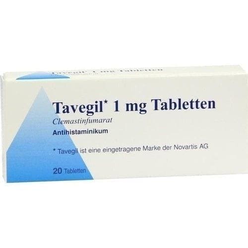 TAVEGIL tablets, Clemastin, eczema, chickenpox, hay fever, nervous cold, hives - UKDorf